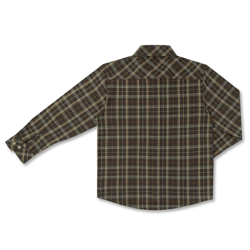 CAMISA XADREZ FLANELA ALGODÃO ML INFANTIL 7926 CAMISA XADREZ FLANELA ALGODÃO ML INFANTIL 7926  Militar 2