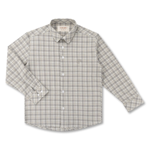 CAMISA XADREZ ALGODÃO ML INFANTIL 7919 CAMISA XADREZ ALGODÃO ML INFANTIL 7919 Bege 12