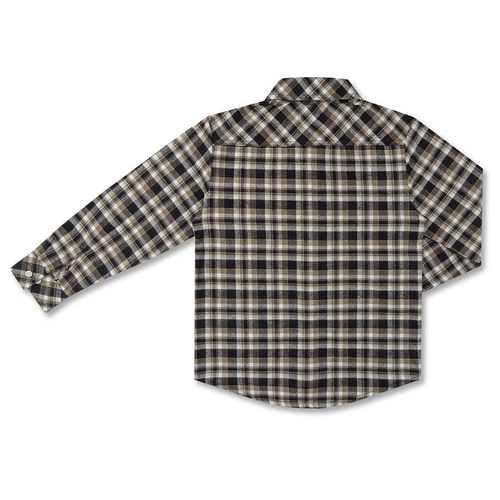 CAMISA XADREZ FLANELA ALGODÃO ML INFANTIL 7924 CAMISA XADREZ FLANELA ALGODÃO ML INFANTIL 7924 Preto 2