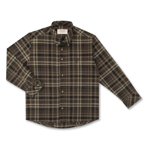 CAMISA XADREZ ALGODÃO ML INFANTIL 7915 CAMISA XADREZ ALGODÃO ML INFANTIL 7915  Chocolate 1
