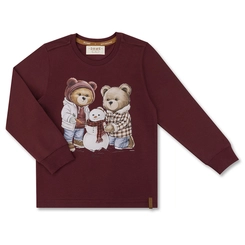 CAMISETA ALGODÃO TEDDY BONECO DE NEVE ML INFANTIL 7965