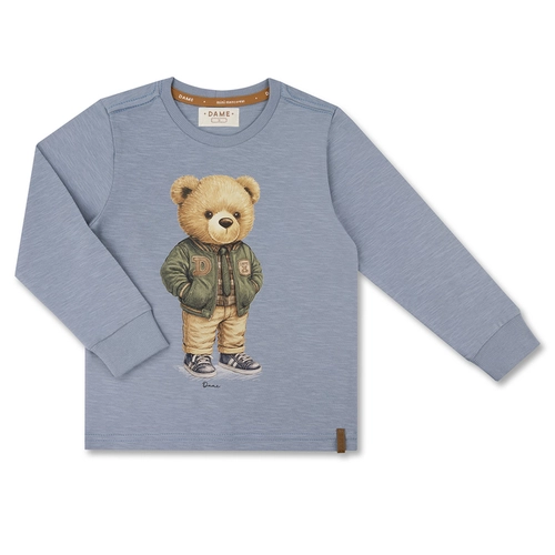CAMISETA ALGODÃO TEDDY VINTAGE VERDE ML INFANTIL 7972 CAMISETA ALGODÃO TEDDY VINTAGE VERDE ML INFANTIL 7972  Pistache 4