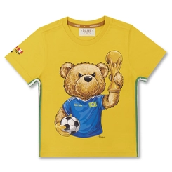 CAMISETA ALGODÃO TEDDY COPA TAÇA MC INFANTIL 8076