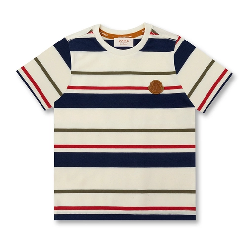 CAMISETA ALGODÃO LISTRADA NAVY MC INFANTIL 8006 CAMISETA ALGODÃO LISTRADA NAVY MC INFANTIL 8006 Off 12