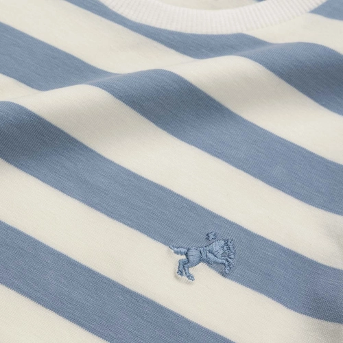 CAMISETA ALGODÃO LISTRADA NAVY BORDADO CAVALO MC INFANTIL 8009 CAMISETA ALGODÃO LISTRADA NAVY BORDADO CAVALO MC INFANTIL 8009  Delavê 12