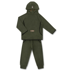 CONJUNTO AGASALHO/CALÇA FLEECE ELASTANO BOLSO CANGURÚ INFANTIL 8052