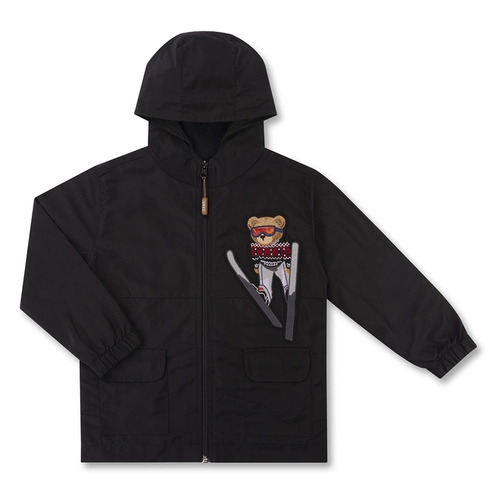 JAQUETA CORTA-VENTO IMPERMEÁVEL PATCH TEDDY SKI INFANTIL 7953 JAQUETA CORTA-VENTO IMPERMEÁVEL PATCH TEDDY SKI INFANTIL 7953 Preto 12