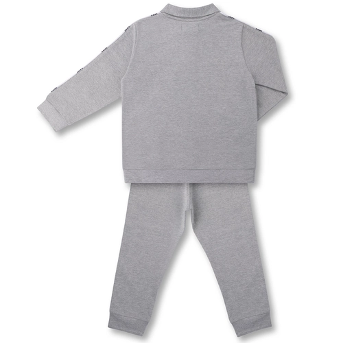 CONJUNTO AGASALHO/CALÇA MOLETOM ELASTANO VIVOS INFANTIL 8015 Cinza