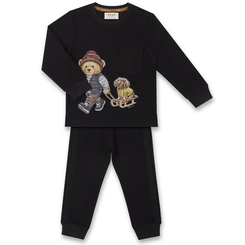 CONJUNTO BLUSA/CALÇA MALHA TEXTURIZADA TEDDY DACHSHUND INFANTIL 8039