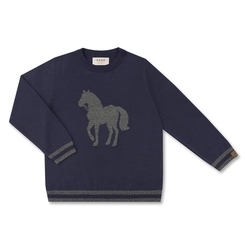 BLUSA TRICÔ JACQUARD CAVALO INFANTIL 8103