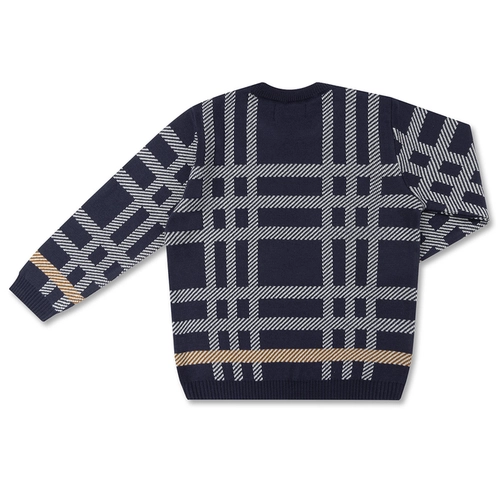 BLUSA TRICÔ JACQUARD XADREZ INFANTIL 8096
