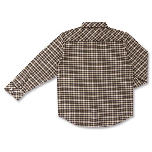CAMISA XADREZ ALGODÃO ML INFANTIL 7918 CAMISA XADREZ ALGODÃO ML INFANTIL 7918 Caramelo 3