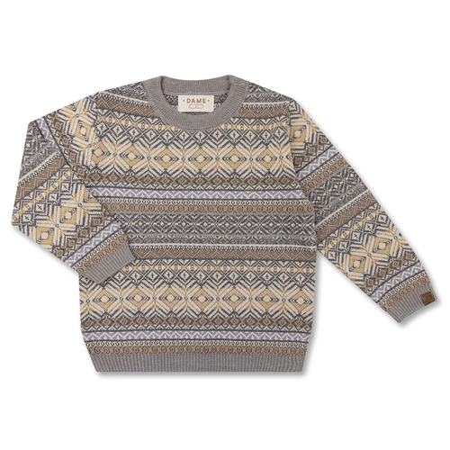 BLUSA TRICÔ JACQUARD ÉTNICO TOTAL INFANTIL 8099