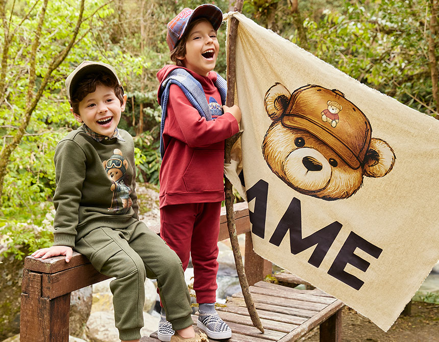 CONJUNTO AGASALHO/CALÇA MOLETOM ELASTANO TEDDY ÓCULOS SKI INFANTIL 8018