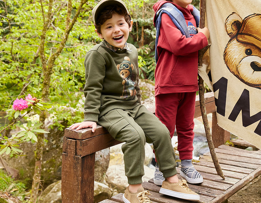 CONJUNTO AGASALHO/CALÇA MOLETOM TEDDY ALPINISTA INFANTIL 8026
