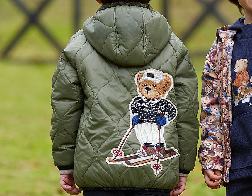 JAQUETA PUFFER PATCH TEDDY INFANTIL 8069