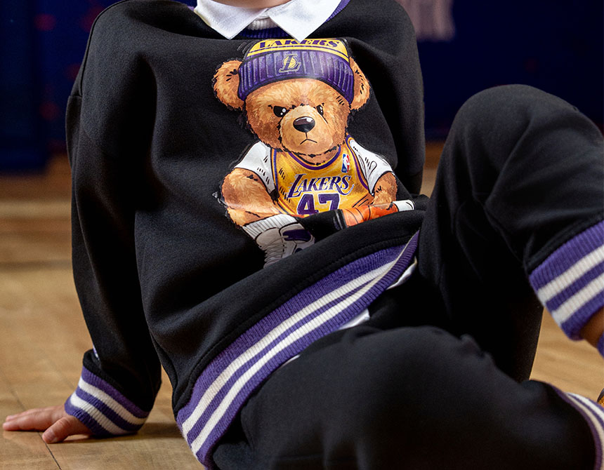 AGASALHO MOLETOM NBA TEDDY LOS ANGELES LAKERS INFANTIL 8152