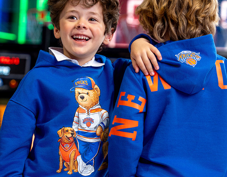 AGASALHO MOLETOM NBA TEDDY NEW YORK KNICKS INFANTIL 8163