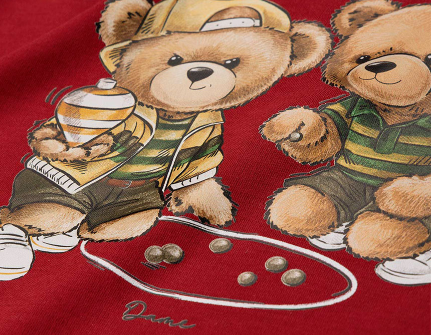 CAMISETA ALGODÃO TEDDY PIÃO INFANTIL 8252