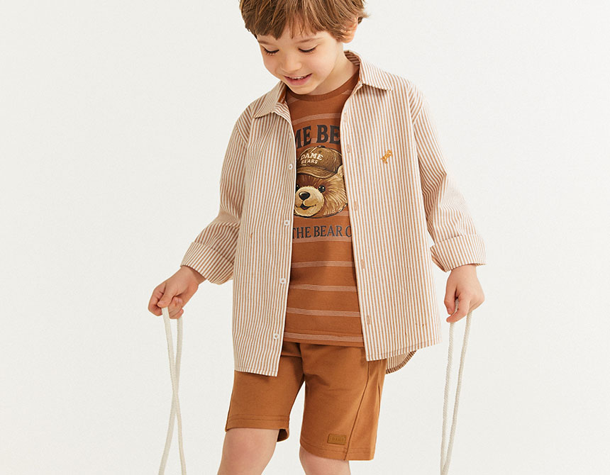 BERMUDA MOLETOM ELASTANO BOLSO EMBUTIDO INFANTIL 8281