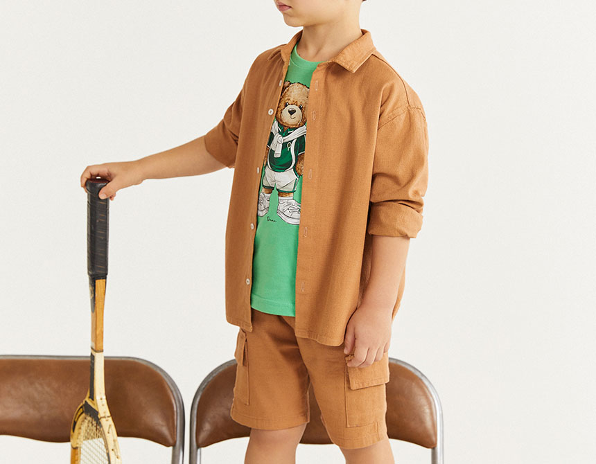 BERMUDA LINHO ELASTANO INFANTIL 8346