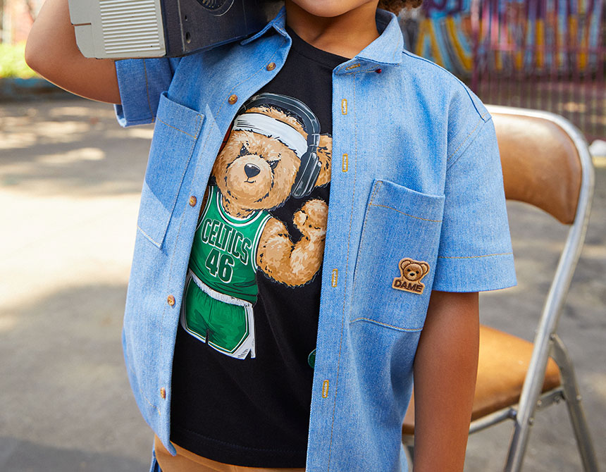 CAMISETA NBA CELTICS TEDDY FONE INFANTIL 8391
