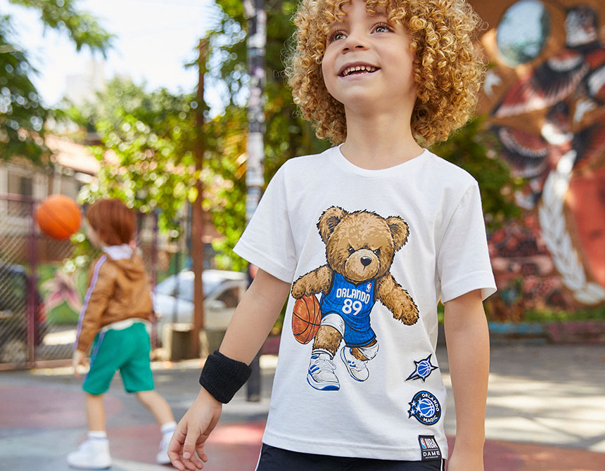 CAMISETA NBA MAGIC TEDDY DIBLE INFANTIL 8422