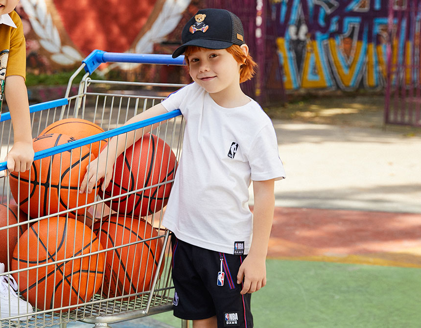 CAMISETA NBA LOGOMAN COM CHAVEIRO INFANTIL 8429