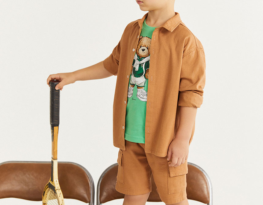 CAMISETA ALGODÃO TEDDY TENNIS INFANTIL 8319