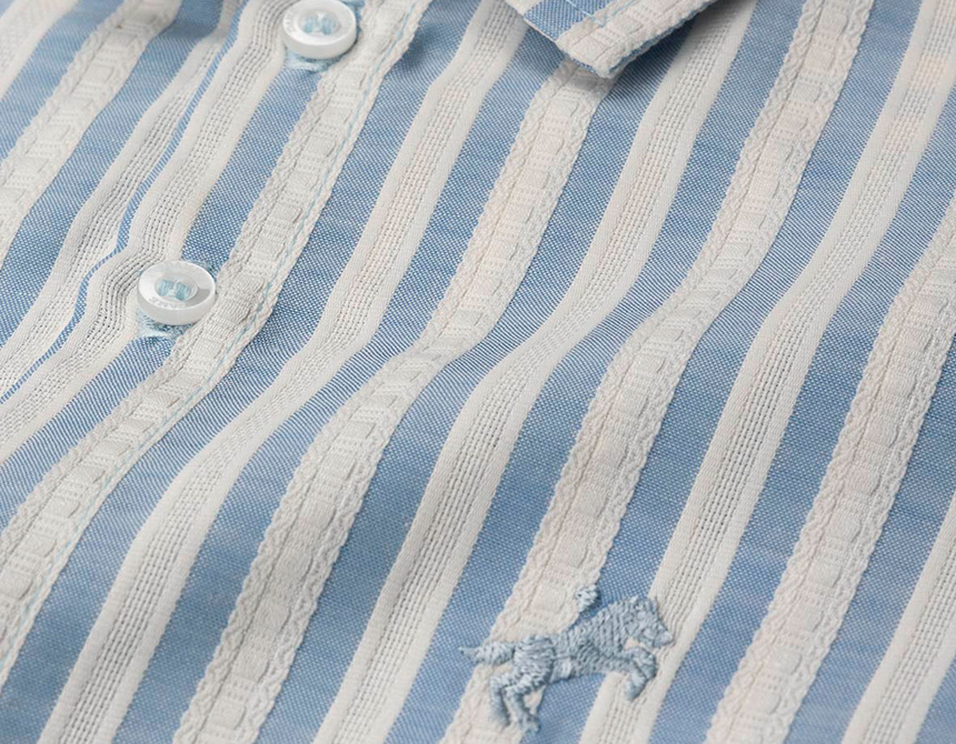 CAMISA ALGODÃO LISTRADA ML INFANTIL 8297
