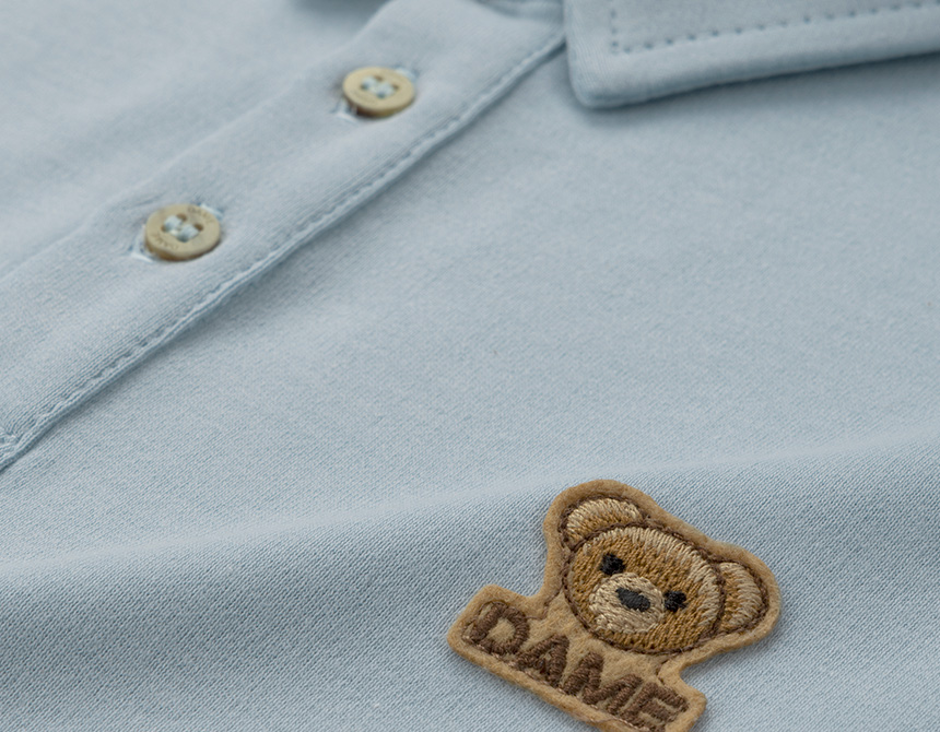 POLO SUEDINE PATCH TEDDY INFANTIL 8311